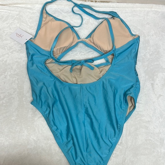 Isabel Maternity by Ingrid & Isabel Turquoise Fabric - Picture 5 of 9